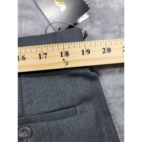 NWT Vintage Slates Levis Dress Pants Mens 38x33 Gray Pleated Cuffed Worsted Wool - Picture 4 of 9